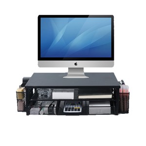 Computer Monitor Riser Stand With Storage Shelf For Desk Organization Office Desktop Organizer Rectangle Multipurpose Standing - Product Image 4