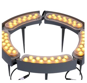 DMX extérieur RGB couleur palmier anneau lumineux 18W IP65 étanche parc jardin projecteur paysage pôle poste noix <span class=keywords><strong>de</strong></span> coco câlin arbre lampe - Product Image 3