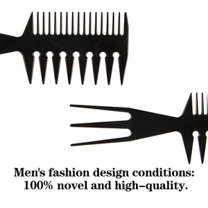 Pettine Professionale in Plastica Retrò a Denti Larghi per Acconciature da <span class=keywords><strong>Barbiere</strong></span>, Bestseller per Saloni - Product Image 3