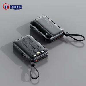 Batterie Externe Ultra-Mince 10000mAh à Charge Rapide avec Support Téléphone et Câbles Intégrés Multiples – Vente en Gros - Product Image 2