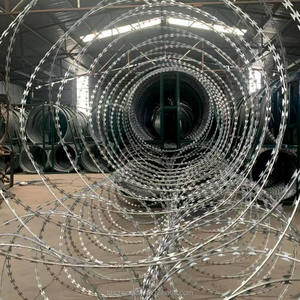 Aanpasbaar Prikkeldraad Ijzerdraad Gegalvaniseerd Pvc Gecoat Spiraalvormig Gelaste Mesh Farm Security High Security Area Easy Roll Formaat Scheermes - Product Image 3