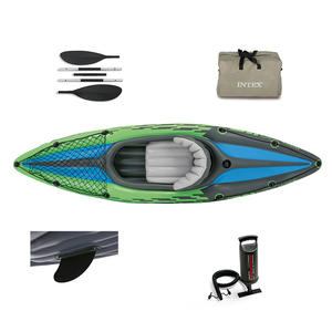 Raft gonflable de pêche <span class=keywords><strong>Intex</strong></span> 68305 Barca Challenger <span class=keywords><strong>K1</strong></span>, bateau vert, canoë pneumatique de sport, <span class=keywords><strong>kayak</strong></span> - Product Image 5