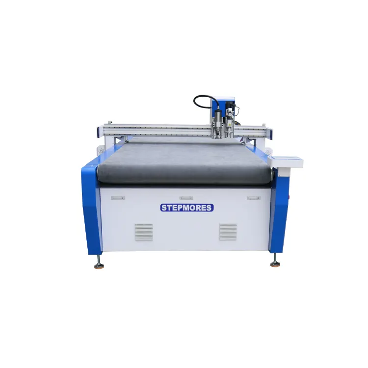 Cnc spindle and oscillating knife cutting machine fabric leather cutting machine with auto feed