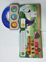 Sondeur ondulé à trois boutons Vente en gros pas cher Prix Enfants Programmable Sound Book Feel Push Handle type