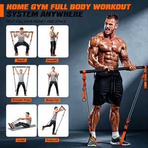 Ensemble de barres de traction Jump Pilates avec bandes de résistance 35-270 lb pour la remise en forme à domicile et le remodelage corporel - Product Image 4