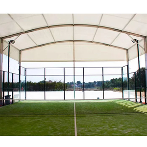 Estructura de Acero Prefabricada para Exteriores, Cubierta de Membrana Deportiva de PVC/PVDF, Techo para Pista de Pádel, Carpa - Product Image 6