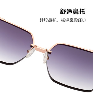 Women's <b>Sunglasses</b> JS8560 Nylon UV400 Purple Gradient <b>Square</b> Frame Sun Protection Travel Driving Fashion - Product Image 5