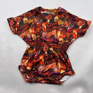 Combinaison d'été pour bébé fille, imprimé animal tigre et cheval, personnalisable OEM, avec flocon de neige de Noël sur motif à carreaux rouges, pour nouveau-né - Product Image 4