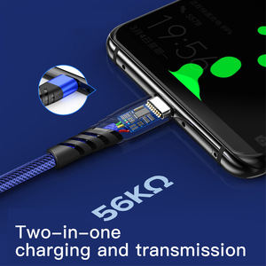 Câble de données USB tressé rouge OEM 2.4A de l'usine de Shenzhen <span class=keywords><strong>Cordon</strong></span> de charge rapide pour <span class=keywords><strong>iPhone</strong></span> <span class=keywords><strong>7</strong></span> 11 12 Flexible et pour ordinateurs - Product Image 2