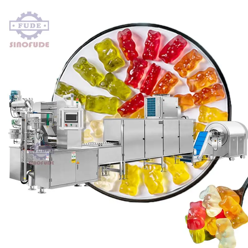 Hot Sale Automatic Candy Jelly Machine Candy Gummy Machine Vitamin Candy Line