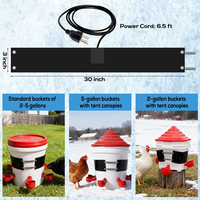 Ceinture chauffante en silicone pour seau à volaille, pour seau de 2 à 5 gallons, seau à eau pure pour volaille