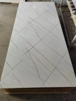Panneau mural en marbre PVC écologique, panneau mural en marbre UV, panneau de plafond en PVC pour la décoration murale intérieure, imperméable