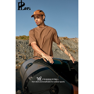 Camiseta Deportiva Personalizada, Holgada, Transpirable, de Poliéster/Algodón, para Exteriores, Secado Rápido, Ligera, Manga Corta para Hombre, Primavera-Verano 2026 - Product Image 4