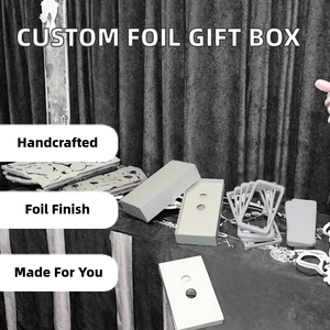 Caja de Papel Rígida Hecha a Mano con Tapa y Base, Especificaciones de Lámina Dorada, Embalaje de Regalo para Cosméticos y Teléfonos Inteligentes, Directo de Fábrica, Boutique - Product Image 2
