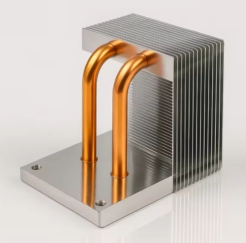 Copper Heatpipe Heat Sink for Cxb 3590 Air Cooling Cooler Passive Stack Aluminum Fins Led Stage Light Cob Heatsink with 4pcs