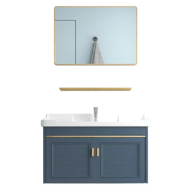 Armário de banheiro, armário branco moderno personalizável com espelho, armário de banheiro, lavatório, móveis do banheiro