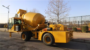 Puerto de descarga Altura 2 metros Salida por lote 4,0 metros cúbicos Camión mezclador de concreto de carga automática SLM4000S a la venta <span class=keywords><strong>Precio</strong></span> FOB - Product Image 3