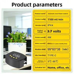 Dispositivo <span class=keywords><strong>de</strong></span> <span class=keywords><strong>Riego</strong></span> Automático Inteligente para el Cuidado <span class=keywords><strong>de</strong></span> Plantas en Vacaciones, Bomba Integrada Silenciosa, <span class=keywords><strong>Kit</strong></span> <span class=keywords><strong>de</strong></span> <span class=keywords><strong>Riego</strong></span> por Goteo para Macetas <span class=keywords><strong>de</strong></span> Balcón, Sin Necesidad <span class=keywords><strong>de</strong></span> Grifo - Product Image 3