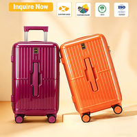 Valise de voyage rigide pour PC, personnalisable avec logo et couleur, 20 pouces, à roulettes pivotantes, prête à l'emploi, bagage cabine