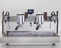 EM-100 maison meilleure qualité haricot à tasse Intalian 9Bar rotatif Double groupes Smart Commercial semi-automatique Machine à café expresso