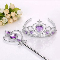 Enfant princesse magique couronne gâteau haut fleur anniversaire bébé douche fête Bouquet couronne cadeau pour les enfants