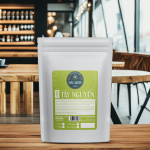 Café moulu de haute qualité, torréfaction italienne, premium, 250g, Dalakon Tay Nguyen Espresso, 50% Arabica, sachet refermable, caféiné, goût doux - Product Image 4