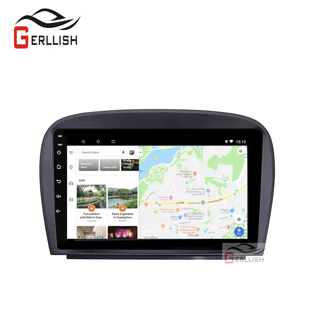 Pemutar Video Radio Mobil Layar Sentuh 9 Inci, Pemutar Video DVD Radio Mobil untuk Mercedes SL R230 SL350 SL500 SL55 SL600 SL65 2001-2007 GPS Navigasi