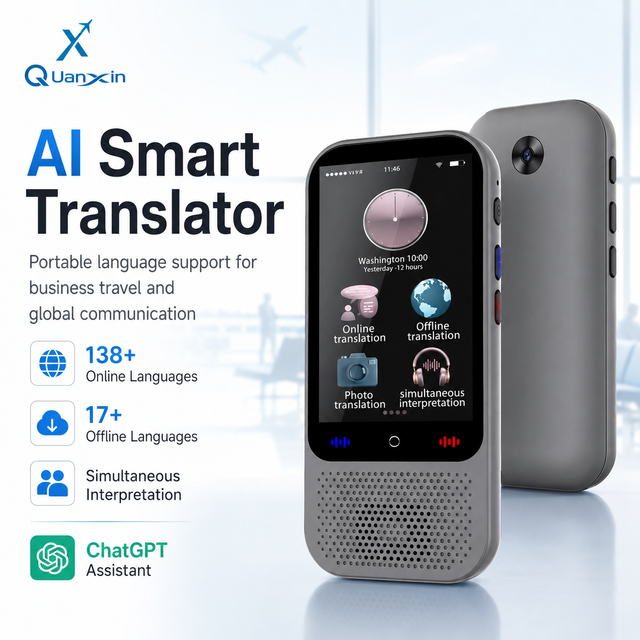 Wholesale Ai Assistant Portable Voice Language Translator Device 138 Online Simultaneous Interpretation S80 Pro Smart Translator