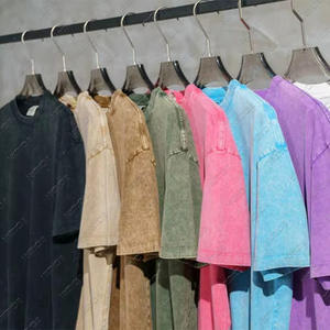 T-shirt surdimensionné à épaules tombantes pour hommes 100% coton Logo imprimé personnalisé lourd Style Street Wear - Product Image 4