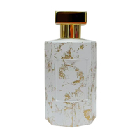 Flacon de parfum de luxe en verre transparent carré de 50 ml de haute qualité avec bouchon pulvérisateur à sertir