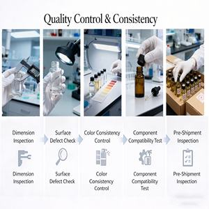 Venta caliente botella de vidrio esmerilado <span class=keywords><strong>rojo</strong></span> 60ml 100mL 120ml 200ml aceite esencial CUIDADO DE LA PIEL CREMA Botella dispensadora con bomba - Product Image 6