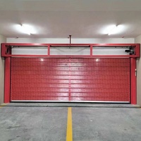 Porte rapide à enroulement en aluminium rigide personnalisée de haute qualité pour garage et centre commercial