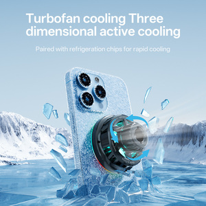 Accesorios para Teléfono, Ventilador de Refrigeración <span class=keywords><strong>TEC</strong></span>, Radiador, Cargador Inalámbrico Magnético para Auto de 15W con Luz, Soporte para Teléfono S10 - Product Image 2