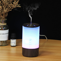 Diffuseur d'arôme de voiture coloré dégradé de grain de bois, diffuseur d'arôme portable, humidificateur de bureau pour chambre et bureau