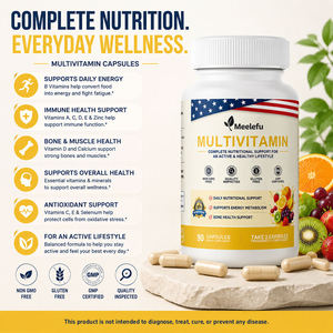 Capsules de multivitamines testées par des tiers avec documentation de lot, pureté vérifiée, formule personnalisée, approvisionnement en vrac, GMP - Product Image 2