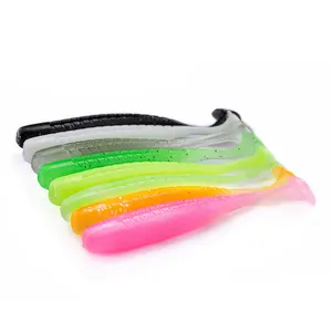 精心设计的T尾PVC材料软鱼饵带鱼鱼饵软塑料鱼饵