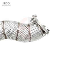 Tuyau d'échappement droit en acier inoxydable 304 de 1,5 mm d'épaisseur pour Audi RS Q8/SQ8 4.0T, soudé TIG haute température