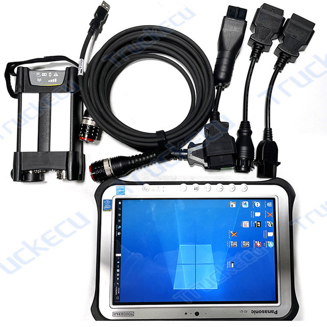 For PTT Tech Vocom II 88890400 VOCOM 2 for renault UD MACK FM FH Euro6 Heavy Duty Truck Diagnosis+FZ-G1 TABLET