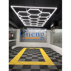 Gonengo DIY Workshop Car Detailing Lights Garage Lamp Hexagonal LED Light Garage Car Wash Equipment