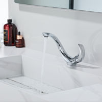 Robinet de lavabo de salle de bain en laiton chromé, finition personnalisée, monotrou, moderne, de luxe, avec cartouche céramique, à poser sur le comptoir, monocommande