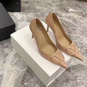 Sandales à talons aiguilles en cuir verni nude pour femmes, à bout pointu, rehaussantes, sexy et tendance pour les soirées - Product Image 4