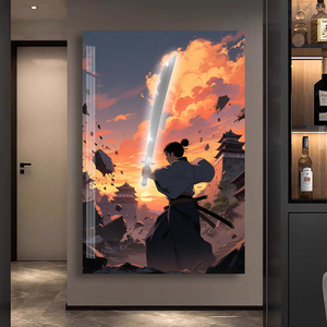 <span class=keywords><strong>Anime</strong></span> en la pared de fondo de la pared de la sala de estar decoración del hogar pinturas creativas acrílico LED pintura - Product Image 4