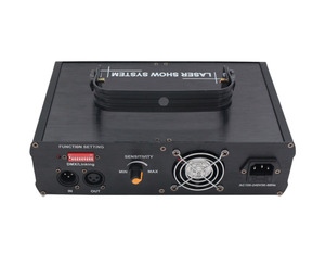 Pro hiệu ứng quét laser chiếu đôi đầu laser hiển thị 2 mắt/đầu/lỗ/đường hầm/ống kính RGB 3in1 đầy đủ màu sắc ánh sáng laser - Product Image 4