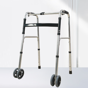 อุปกรณ์ช่วยเดินพับได้ทำจากอะลูมิเนียมอัลลอยน้ำหนักเบาสำหรับผู้ใหญ่อุปกรณ์เสริมสำหรับเดินปรับแต่งได้ผ่านการรับรอง CE - Product Image 5