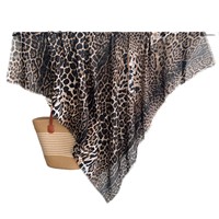 Nouveau Foulard Carré Imprimé Léopard 2026 pour Femme, Motif Animal, Bords Effilochés, Châle Chaud Automne Hiver, Écharpe de Luxe Tendance