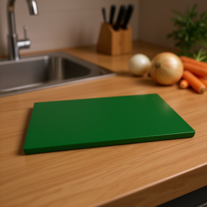 Planche à découper en plastique vert Shorbull, épaisseur 4 cm, rectangulaire, durable, facile à nettoyer, passe au lave-vaisselle, bloc de découpe pour la cuisine, pour la maison - Product Image 2