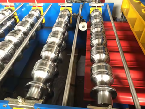 Hochgeschwindigkeits-Dachbahn Wand paneel glasierte Fliesen herstellung Rollen form maschine - Product Image 6