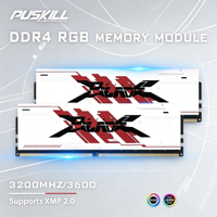 PUSKILL Factory Wholesale PUSKILL DDR4 RGB Gaming Memory 8G 16G 32G 3200 3600MHz ARGB Heatsink RAM