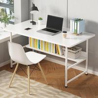 Bureau d'ordinateur en bois ergonomique et durable au design épuré, idéal pour le bureau à domicile, la chambre des filles et les petites locations.