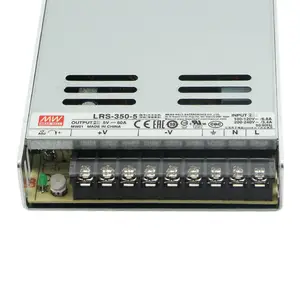 5年間の保証Meanwell 5v 60A SMPS LRS-350-5ロープロファイルコンパクトLED電源ハイエンドLEDディスプレイスイッチ電源
